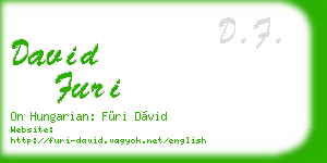 david furi business card